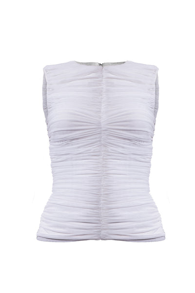Mila Sleeveless Shell | Ivory